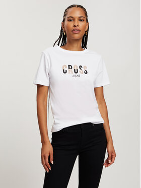 Cross Jeans Cross Jeans T-Shirt 56142-008 Biały Regular Fit