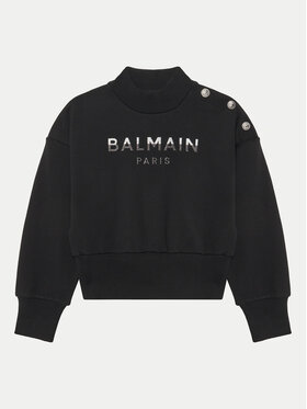 Balmain Balmain Felpa BV4A90-Z0081 Nero Regular Fit