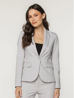 Willsoor Willsoor Marynarka 67980 Szary Slim Fit
