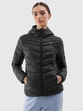 4F 4F Kurtka puchowa 4FWSS24TDJAF351-20S Czarny Regular Fit