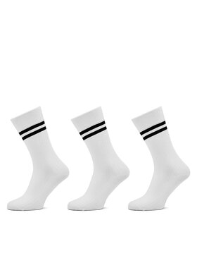 Pepe Jeans Pepe Jeans 3er-Set hohe Unisex-Socken Rib Cr 3P PMU30024 Weiß