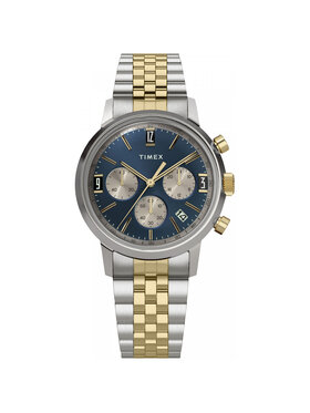 Timex Timex Zegarek TW2W60200 Srebrny