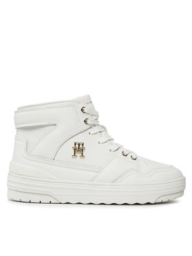 Tommy Hilfiger Tommy Hilfiger Tenisice Th Basket Hi FW0FW07757 Écru