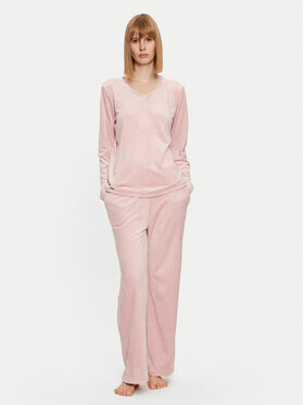 Selmark Selmark Pijama Polar Soft P6273 Roz Regular Fit