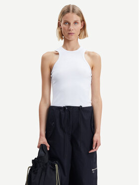 Samsøe Samsøe Samsøe Samsøe Felső Helene F23100201 Fehér Slim Fit