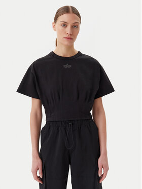 Alpha Industries Alpha Industries Tričko Waisted 148070 Čierna Regular Fit