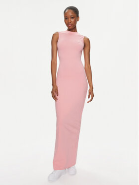 Tommy Jeans Tommy Jeans Sommerkleid DW0DW17929 Rosa Slim Fit