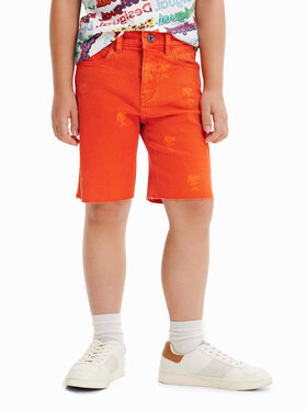 Desigual Desigual Дънкови шорти 23SBDD01 Оранжев Regular Fit