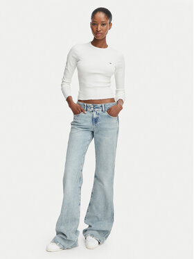 Tommy Jeans Tommy Jeans Μπλουζάκι DW0DW22783 Λευκό Slim Fit