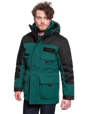 Wrangler Wrangler Kurtka zimowa PARKA PINE Zielony Regular Fit