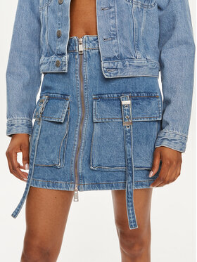 Gestuz Gestuz Farmer szoknya Zoy 10908709 Kék Slim Fit