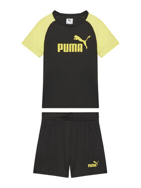 Puma Puma Комплект тишърт и панталонки Ess 686299 Черен Regular Fit