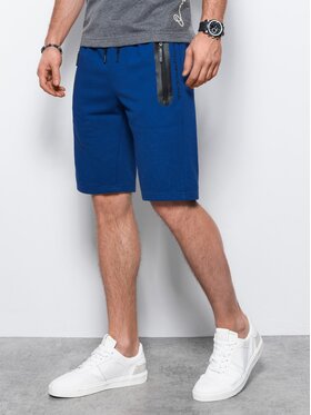 Ombre Ombre Sportovní kraťasy W239 Modrá Regular Fit