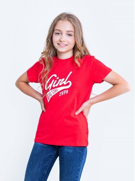 BIG STAR BIG STAR T-Shirt hermindi_603 Czerwony Basic Fit