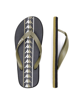 Kappa Kappa Flip-flops 371G1LW Green Military - Black - White Színes