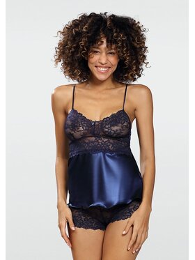 DKaren Lingerie DKaren Lingerie Komplet bielizny Alexandra Granatowy Classic Fit