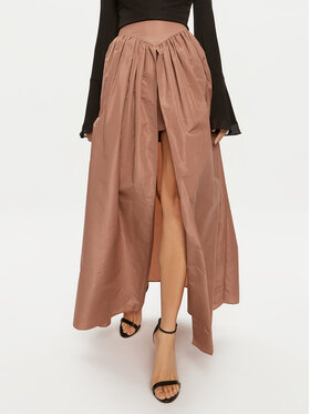 PINKO Pinko Maxi sukně Botticino 102784 Y3LE Hnědá Relaxed Fit