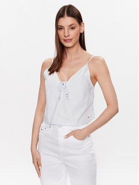 Tommy Jeans Tommy Jeans Top DW0DW15200 Modrá Regular Fit