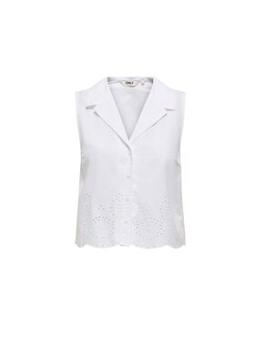 ONLY ONLY Camicia Camicia onlroxanne slk resort Bianco Regular Fit
