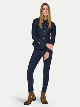 ONLY ONLY Τζιν πουκάμισο Perla 15359156 Σκούρο μπλε Slim Fit