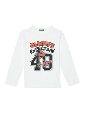 United Colors Of Benetton United Colors Of Benetton Blúzka 3JERC10QO Biela Regular Fit