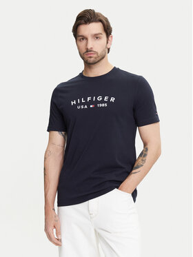 Tommy Hilfiger Tommy Hilfiger Tricou Fathers Day MW0MW39356 Bleumarin Regular Fit