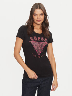 Guess Guess T-shirt W4BI19 J1314 Nero Slim Fit