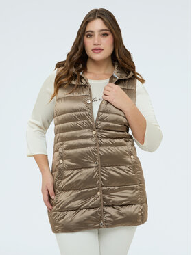 Fiorella Rubino Fiorella Rubino Bezrękawnik F001L000060N022 Brązowy Regular Fit