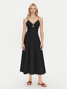 Simona Corsellini Simona Corsellini Rochie cocktail P25CPAB01101 Negru Slim Fit