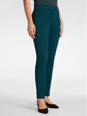 Elena Mirò Elena Mirò Spodnie materiałowe P162P000358N035 Zielony Regular Fit