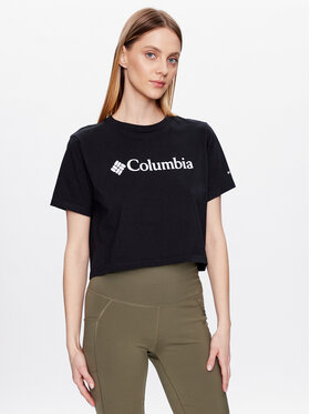 Columbia Columbia T-krekls North Casades 1930051 Melns Cropped Fit