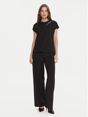 LOLA CASADEMUNT LOLA CASADEMUNT T-krekls LF2515024 Melns Regular Fit