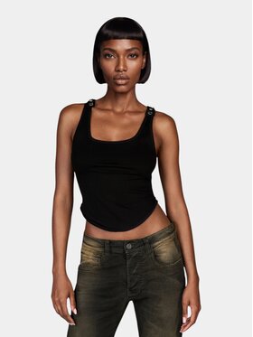 MADE BY SOCIETY MADE BY SOCIETY T-Shirt Maiou AXIS SHORTS - M27399 Czarny Basic Fit
