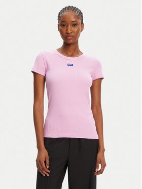 HUGO HUGO T-Shirt Easy 50523924 Różowy Slim Fit