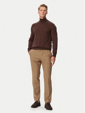 BOSS BOSS Гольф H-Musso 50565517 Темно-коричневий Regular Fit