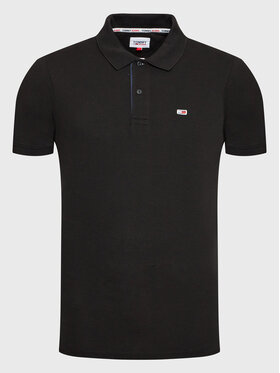 Tommy Jeans Polo DM0DM15370 Crna Slim Fit