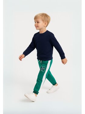 MINOTI MINOTI Spodnie dresowe 17FLEECE 8 Zielony Regular Fit