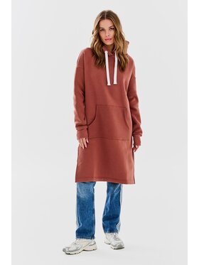 NAOKO NAOKO Mikina Desert Sands Červená Oversize