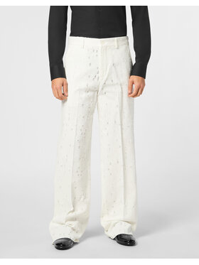 PHILIPP PLEIN PHILIPP PLEIN Pantaloni di tessuto 23235 Bianco Regular Fit