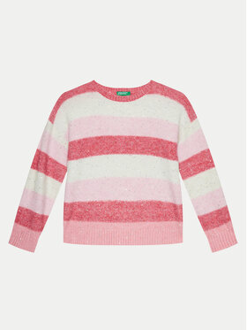 United Colors Of Benetton United Colors Of Benetton Džemper 15V8Q107A Ružičasta Regular Fit