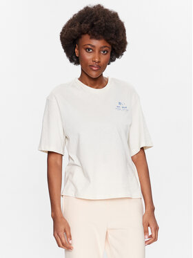 Mustang Mustang T-krekls Audrey 1013397 Écru Regular Fit