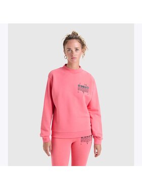 Diadora Diadora Bluza L. SWEATSHIRT CREW Różowy Basic Fit