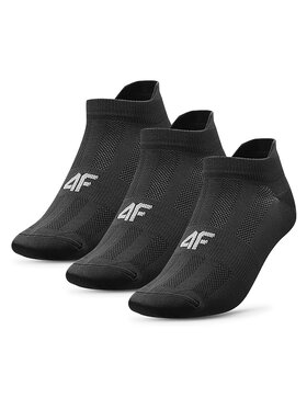 4F 4F Lot de 3 paires de chaussettes basses homme 4FAW23USOCM201 Noir