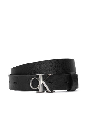 Calvin Klein Calvin Klein Дамски колан Facet Ck Buckle Pebble 25Mm LV04F7060G Черен