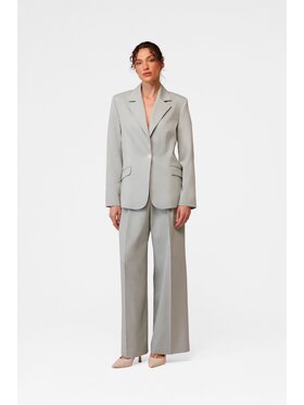 LE POSSÉ LE POSSÉ Pantalone da abito SGZWS Verde chiaro Regular Fit