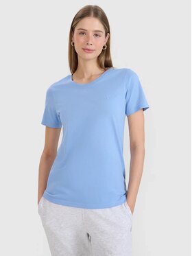 4F 4F Tričko FWMM00TTSHF2356-32S Modrá Regular Fit