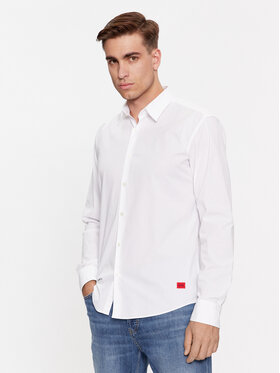 HUGO Hugo Srajca Ermo 50500216 Bela Slim Fit