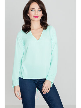Lenitif Lenitif Bluzka K385 Zielony Regular Fit
