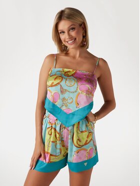 Guess Guess Top 173877 Pomarańczowy Classic Fit