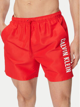 Calvin Klein Swimwear Calvin Klein Swimwear Kopalne hlače LV00N61047 Rdeča Regular Fit